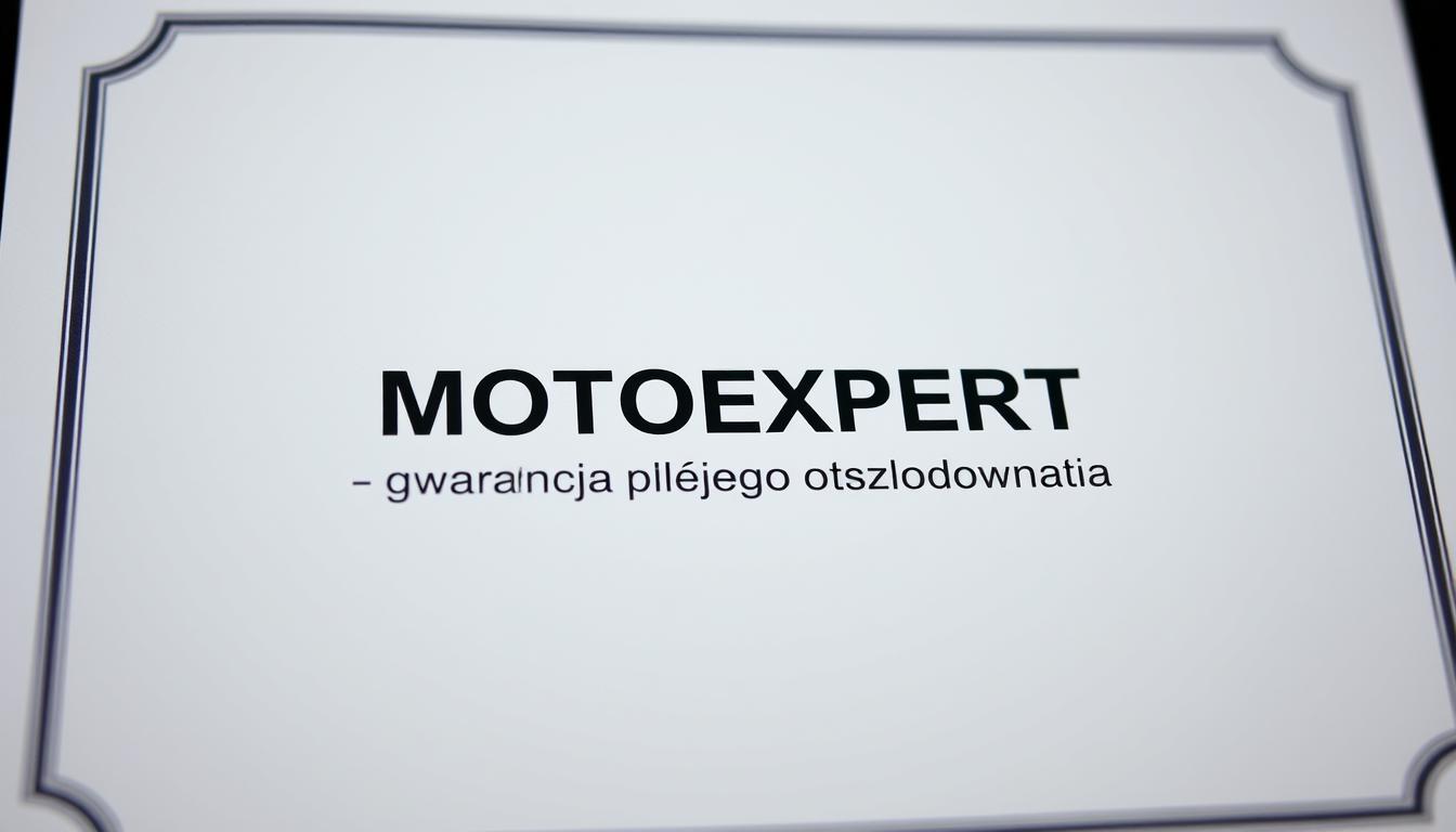 MOTOEXPERT – gwarancja pełnego odszkodowania.